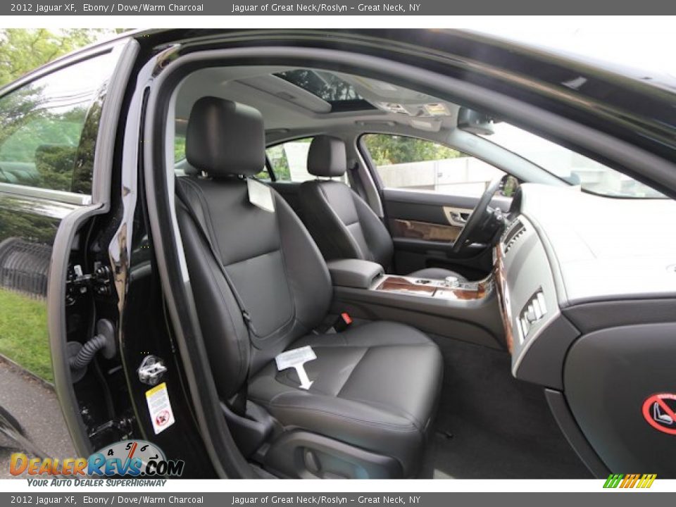 2012 Jaguar XF Ebony / Dove/Warm Charcoal Photo #21