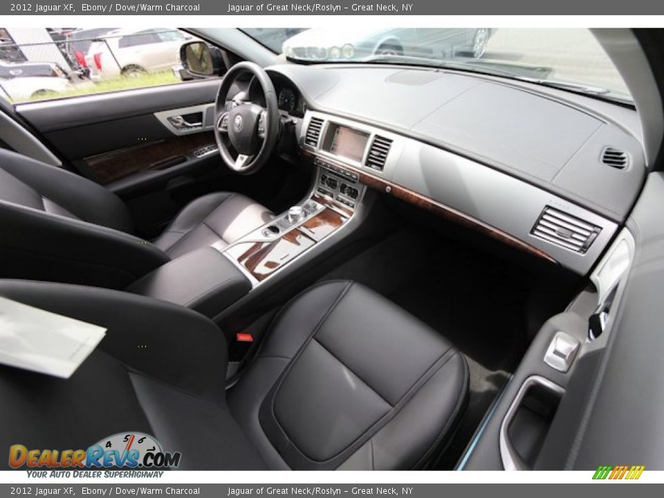 2012 Jaguar XF Ebony / Dove/Warm Charcoal Photo #22