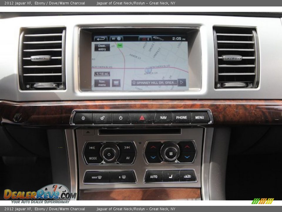 2012 Jaguar XF Ebony / Dove/Warm Charcoal Photo #24