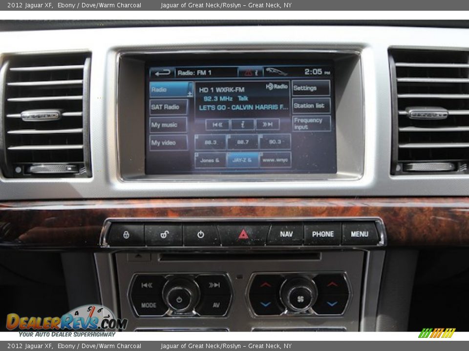 2012 Jaguar XF Ebony / Dove/Warm Charcoal Photo #25