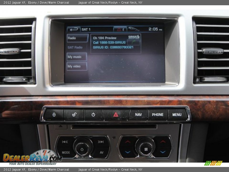 2012 Jaguar XF Ebony / Dove/Warm Charcoal Photo #26