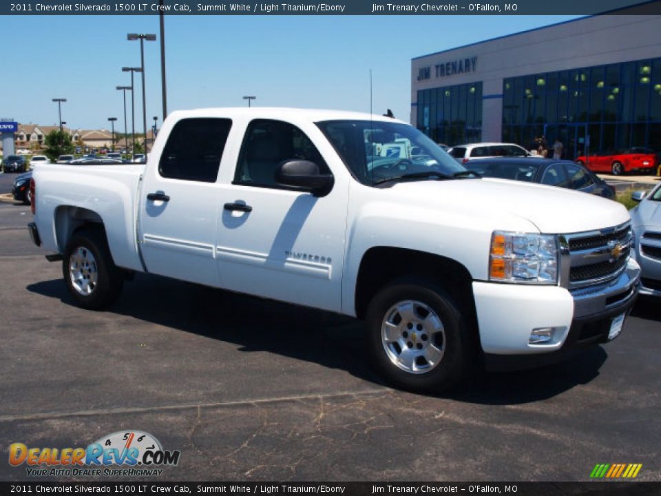 2011 Chevrolet Silverado 1500 LT Crew Cab Summit White / Light Titanium/Ebony Photo #2
