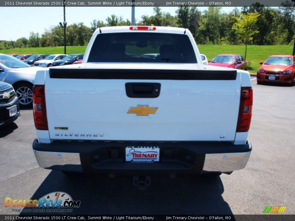 2011 Chevrolet Silverado 1500 LT Crew Cab Summit White / Light Titanium/Ebony Photo #6