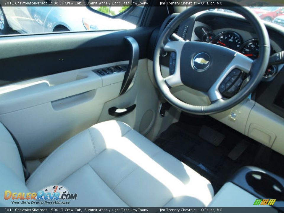 2011 Chevrolet Silverado 1500 LT Crew Cab Summit White / Light Titanium/Ebony Photo #11
