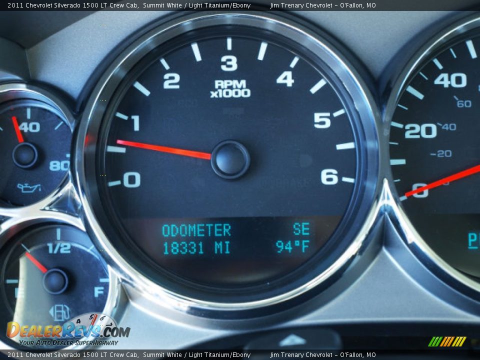 2011 Chevrolet Silverado 1500 LT Crew Cab Summit White / Light Titanium/Ebony Photo #14