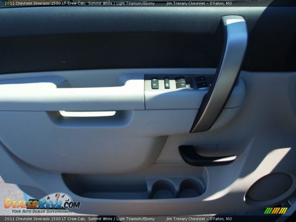 2011 Chevrolet Silverado 1500 LT Crew Cab Summit White / Light Titanium/Ebony Photo #15