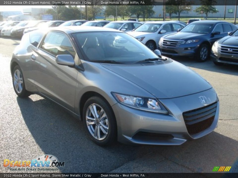 2012 Honda CR-Z Sport Hybrid Storm Silver Metallic / Gray Photo #3