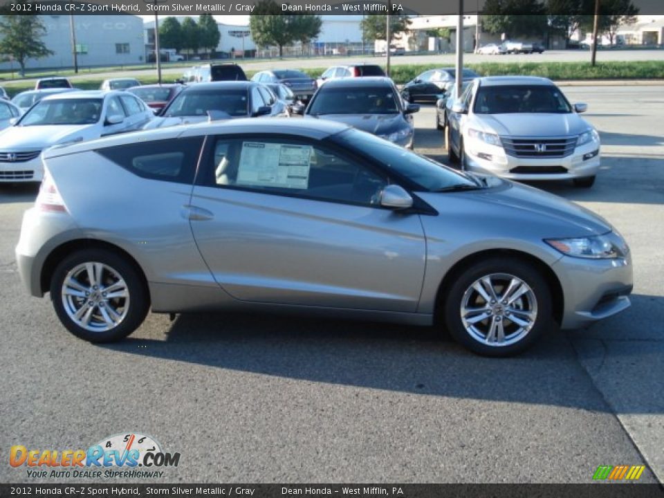 2012 Honda CR-Z Sport Hybrid Storm Silver Metallic / Gray Photo #4