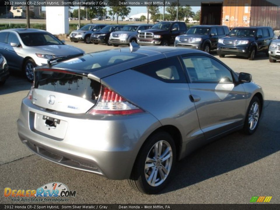 2012 Honda CR-Z Sport Hybrid Storm Silver Metallic / Gray Photo #5