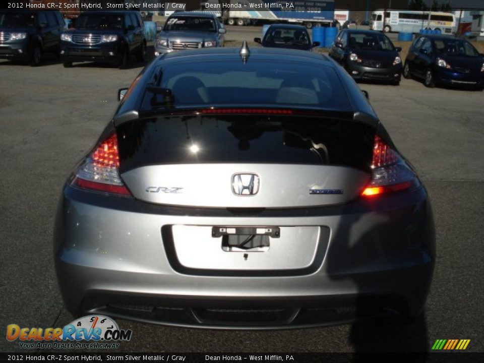 2012 Honda CR-Z Sport Hybrid Storm Silver Metallic / Gray Photo #6