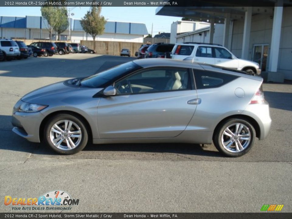 2012 Honda CR-Z Sport Hybrid Storm Silver Metallic / Gray Photo #8