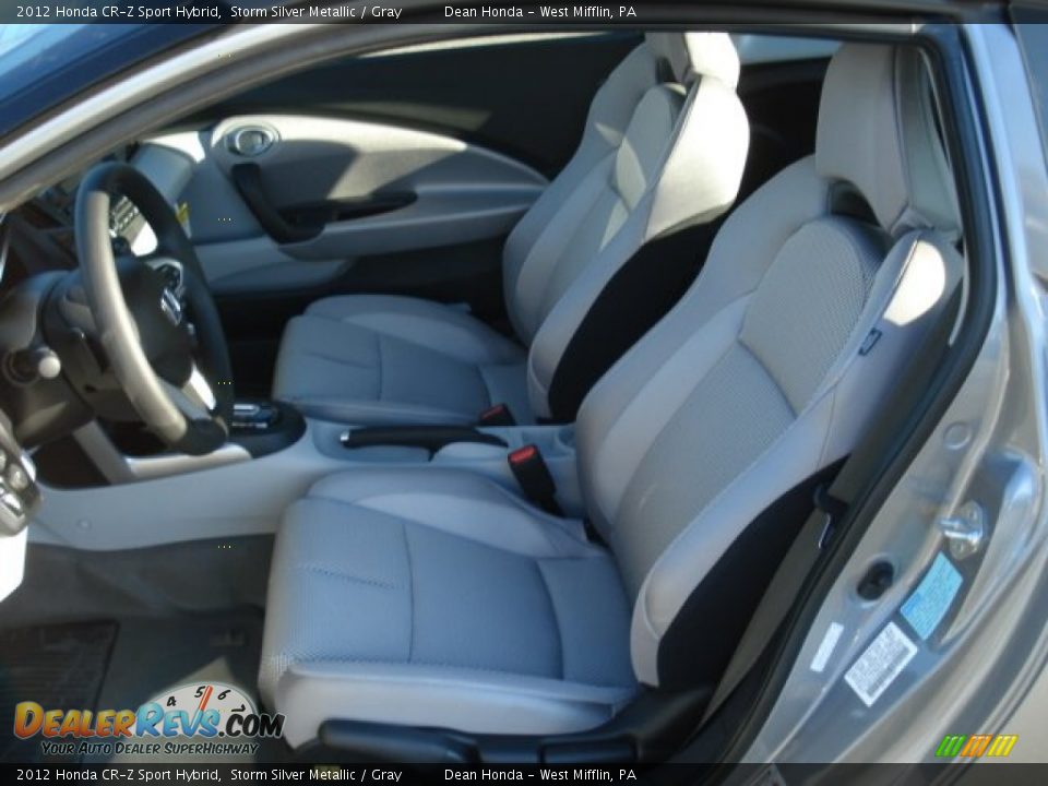 2012 Honda CR-Z Sport Hybrid Storm Silver Metallic / Gray Photo #11