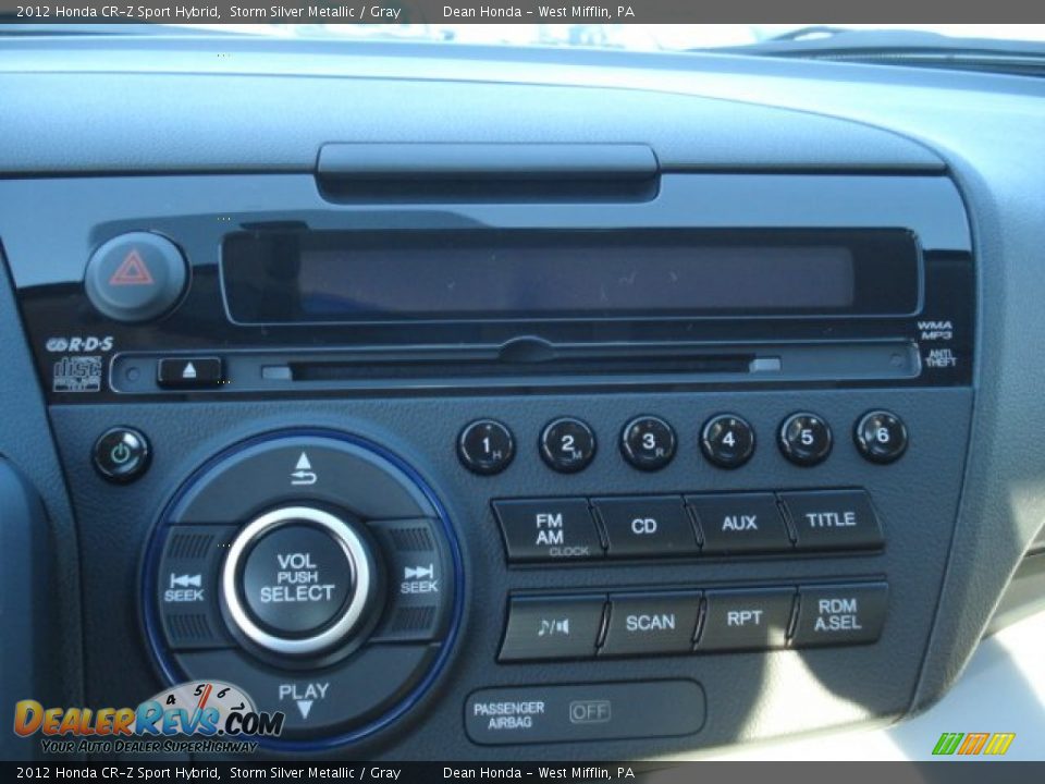 2012 Honda CR-Z Sport Hybrid Storm Silver Metallic / Gray Photo #14