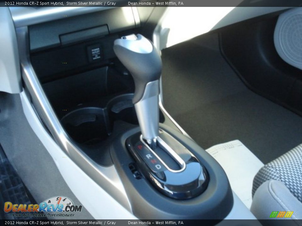 2012 Honda CR-Z Sport Hybrid Storm Silver Metallic / Gray Photo #17