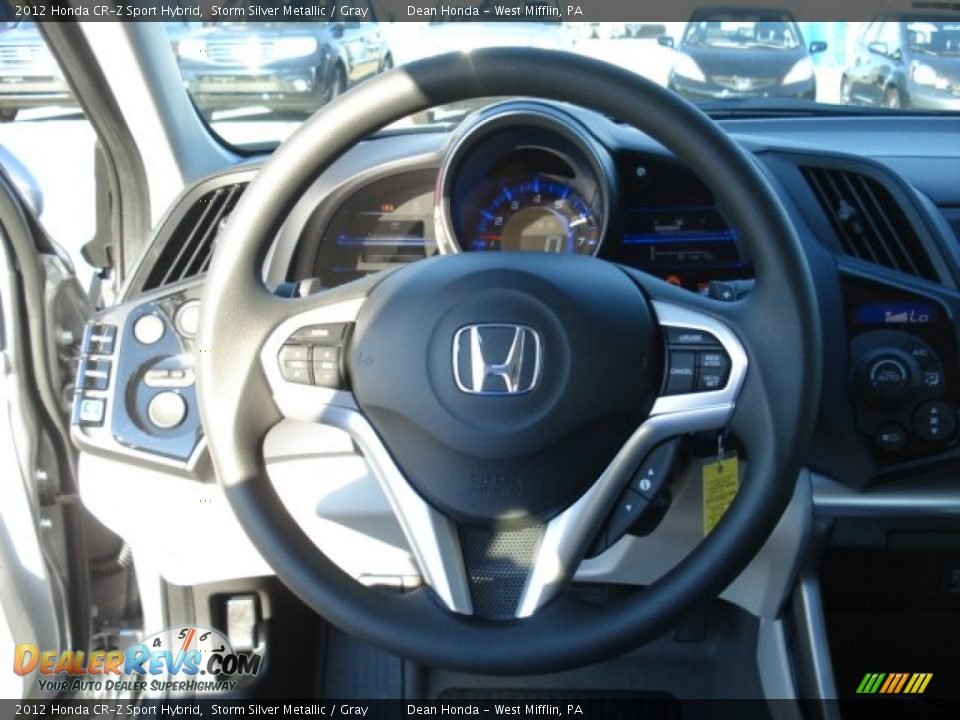 2012 Honda CR-Z Sport Hybrid Storm Silver Metallic / Gray Photo #18