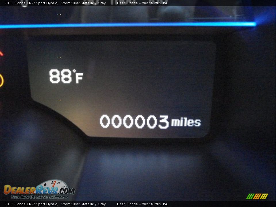 2012 Honda CR-Z Sport Hybrid Storm Silver Metallic / Gray Photo #19