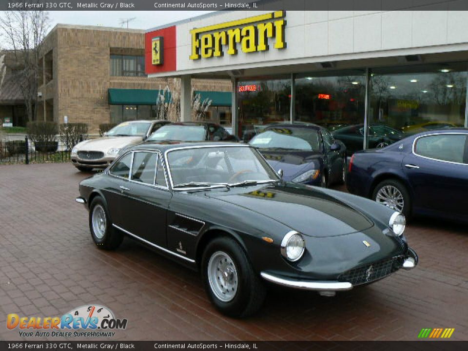 1966 Ferrari 330 GTC Metallic Gray / Black Photo #1