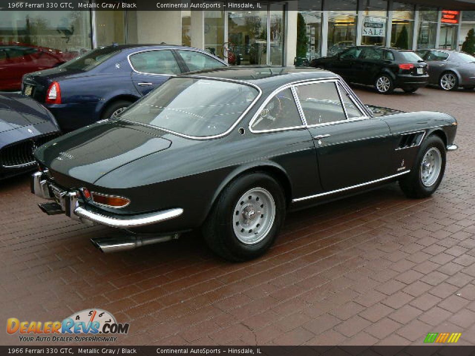1966 Ferrari 330 GTC Metallic Gray / Black Photo #3