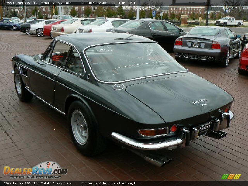 1966 Ferrari 330 GTC Metallic Gray / Black Photo #5