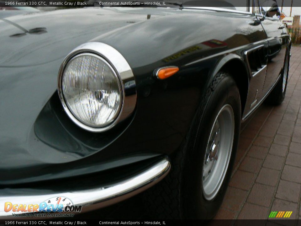 1966 Ferrari 330 GTC Metallic Gray / Black Photo #6