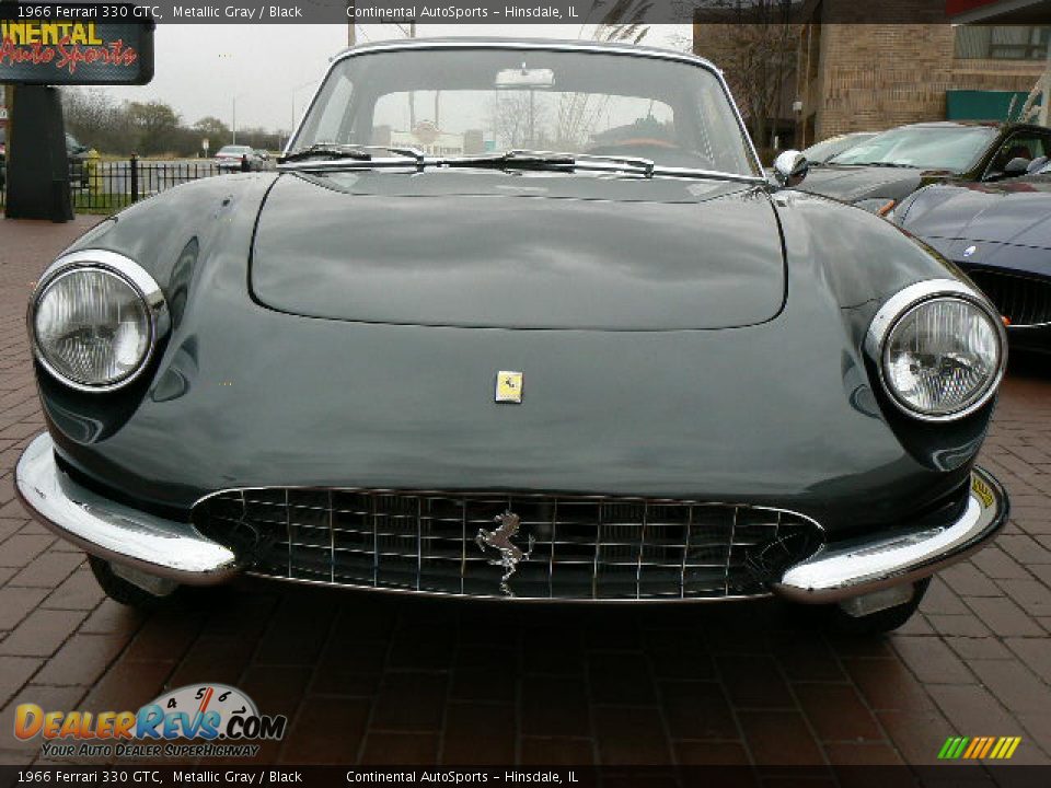 1966 Ferrari 330 GTC Metallic Gray / Black Photo #7