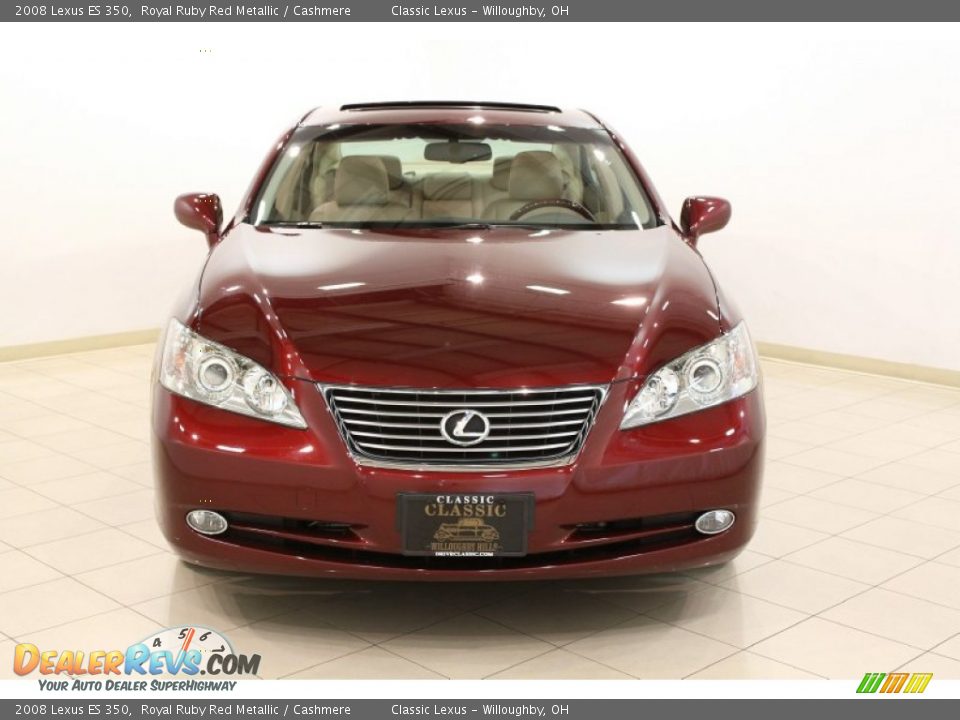 2008 Lexus ES 350 Royal Ruby Red Metallic / Cashmere Photo #2