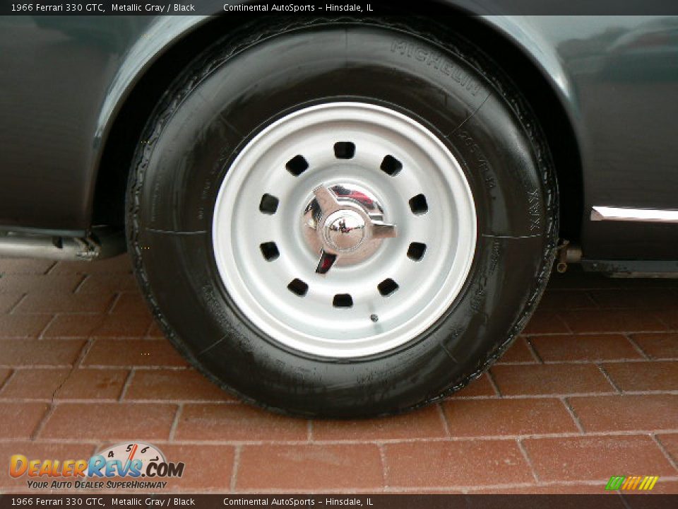 1966 Ferrari 330 GTC Metallic Gray / Black Photo #20