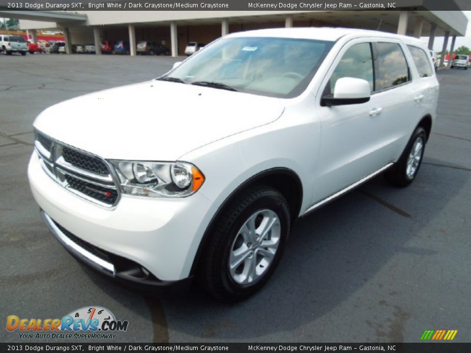 2013 Dodge Durango SXT Bright White / Dark Graystone/Medium Graystone Photo #2