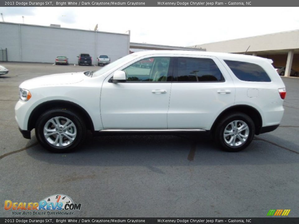 2013 Dodge Durango SXT Bright White / Dark Graystone/Medium Graystone Photo #3