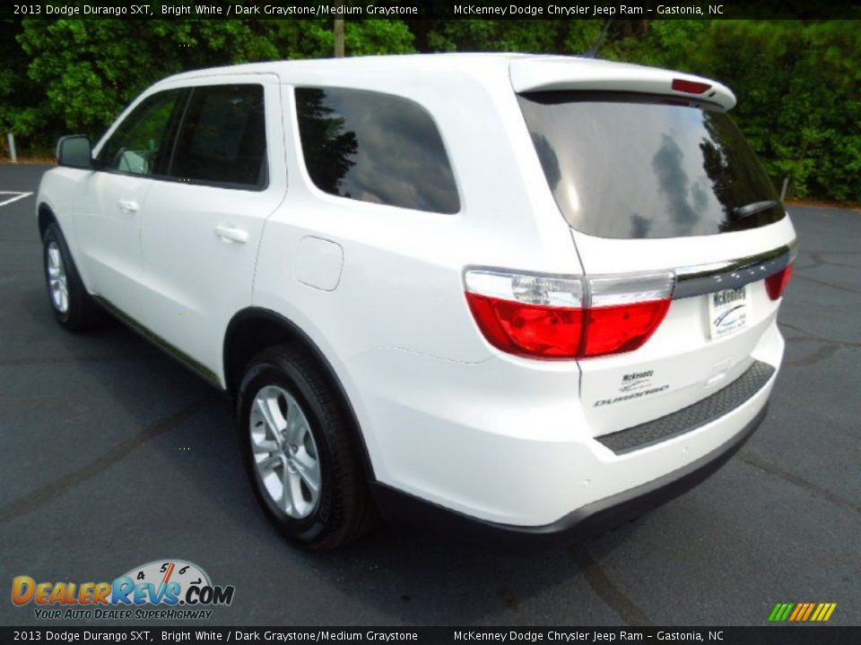 2013 Dodge Durango SXT Bright White / Dark Graystone/Medium Graystone Photo #5