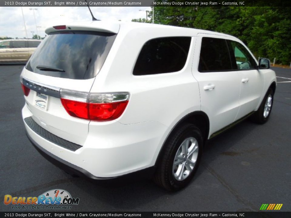 2013 Dodge Durango SXT Bright White / Dark Graystone/Medium Graystone Photo #6