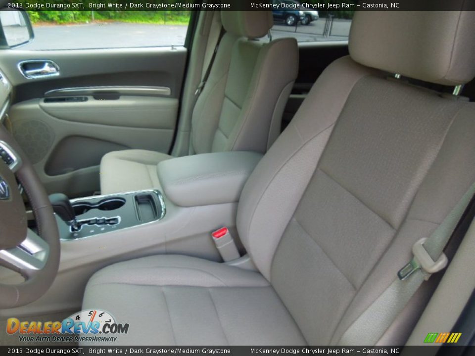 2013 Dodge Durango SXT Bright White / Dark Graystone/Medium Graystone Photo #9