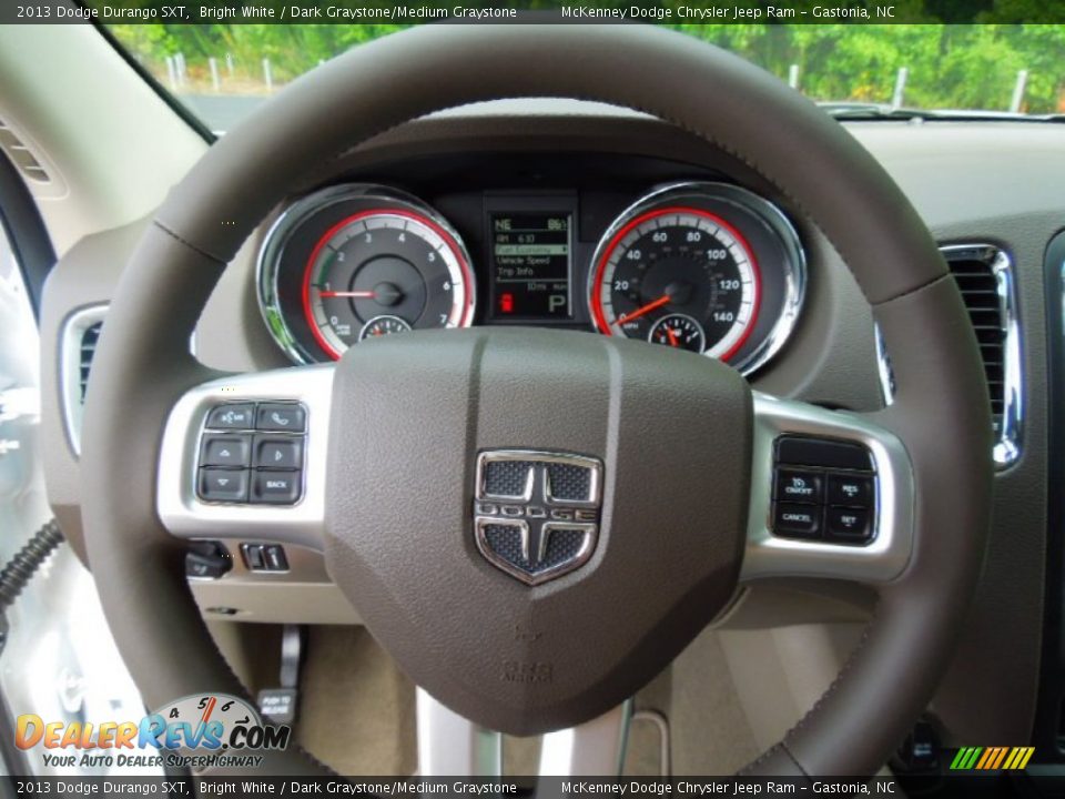 2013 Dodge Durango SXT Steering Wheel Photo #13