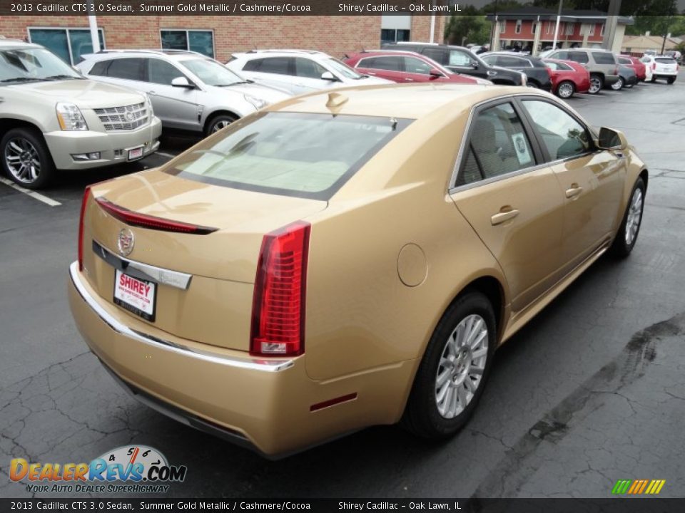 2013 Cadillac CTS 3.0 Sedan Summer Gold Metallic / Cashmere/Cocoa Photo #4