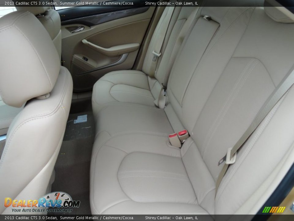 Rear Seat of 2013 Cadillac CTS 3.0 Sedan Photo #9