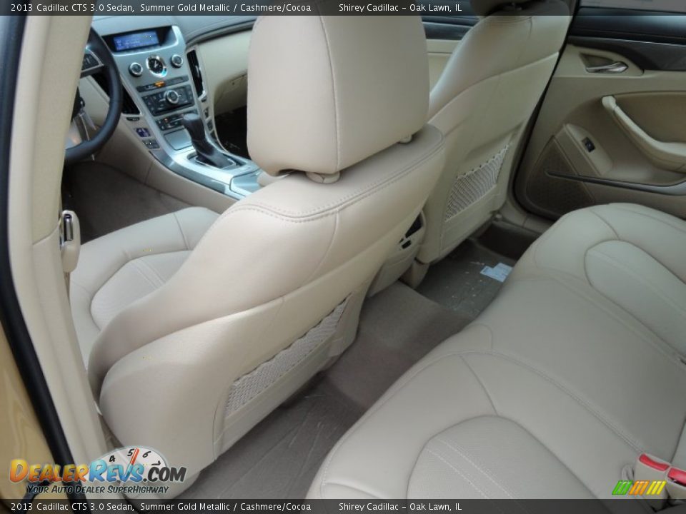 2013 Cadillac CTS 3.0 Sedan Summer Gold Metallic / Cashmere/Cocoa Photo #10