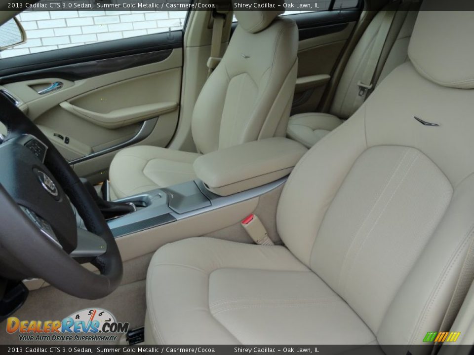 2013 Cadillac CTS 3.0 Sedan Summer Gold Metallic / Cashmere/Cocoa Photo #12