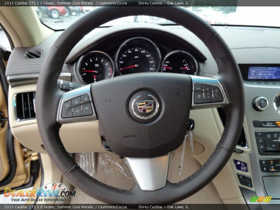 2013 Cadillac CTS 3.0 Sedan Steering Wheel Photo #18