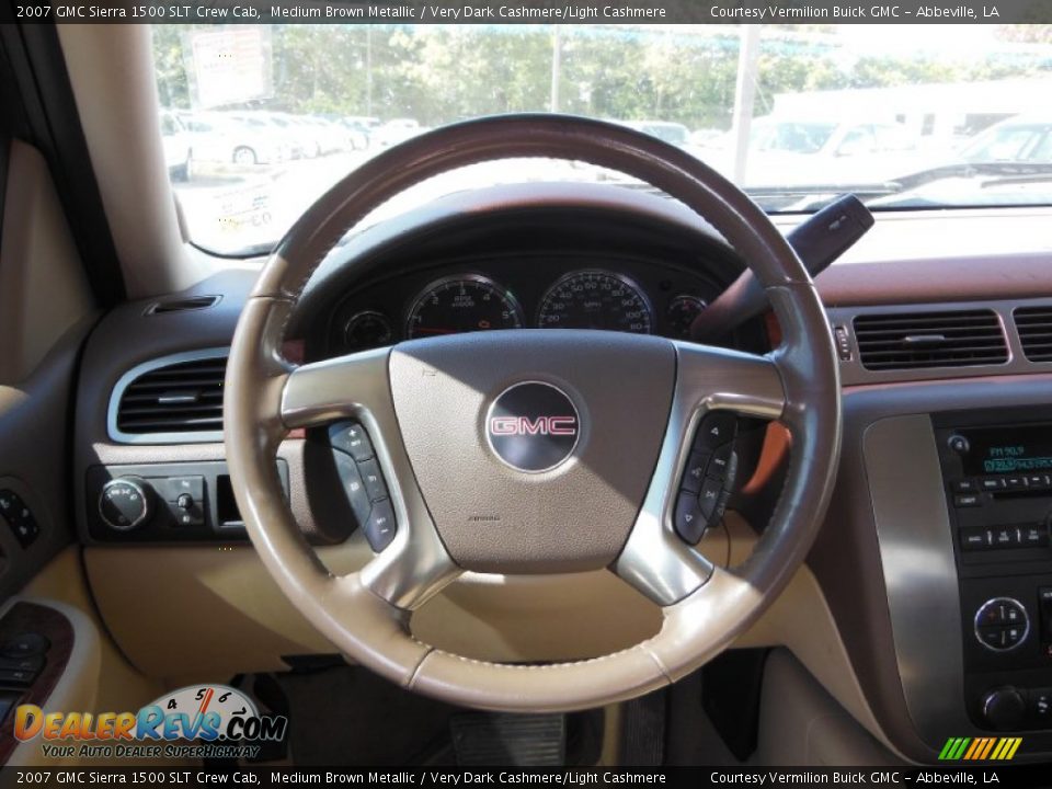 2007 GMC Sierra 1500 SLT Crew Cab Medium Brown Metallic / Very Dark Cashmere/Light Cashmere Photo #7