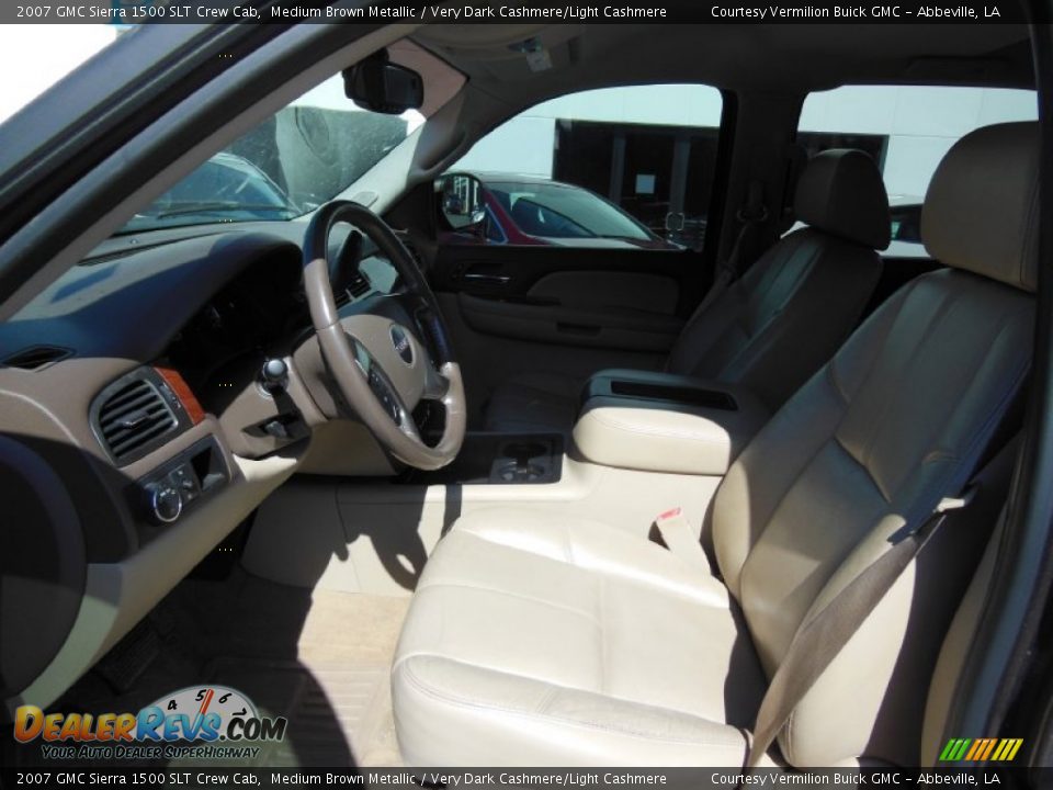 2007 GMC Sierra 1500 SLT Crew Cab Medium Brown Metallic / Very Dark Cashmere/Light Cashmere Photo #8