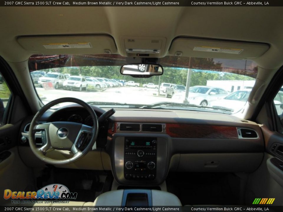 2007 GMC Sierra 1500 SLT Crew Cab Medium Brown Metallic / Very Dark Cashmere/Light Cashmere Photo #9