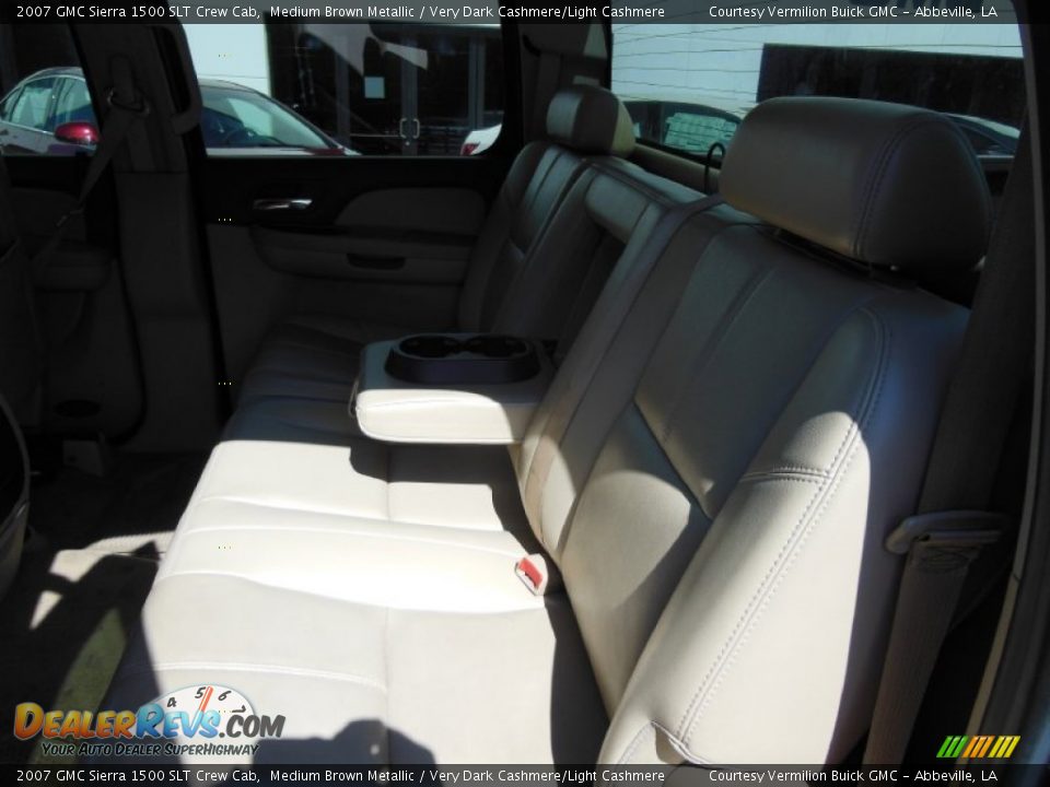 2007 GMC Sierra 1500 SLT Crew Cab Medium Brown Metallic / Very Dark Cashmere/Light Cashmere Photo #10