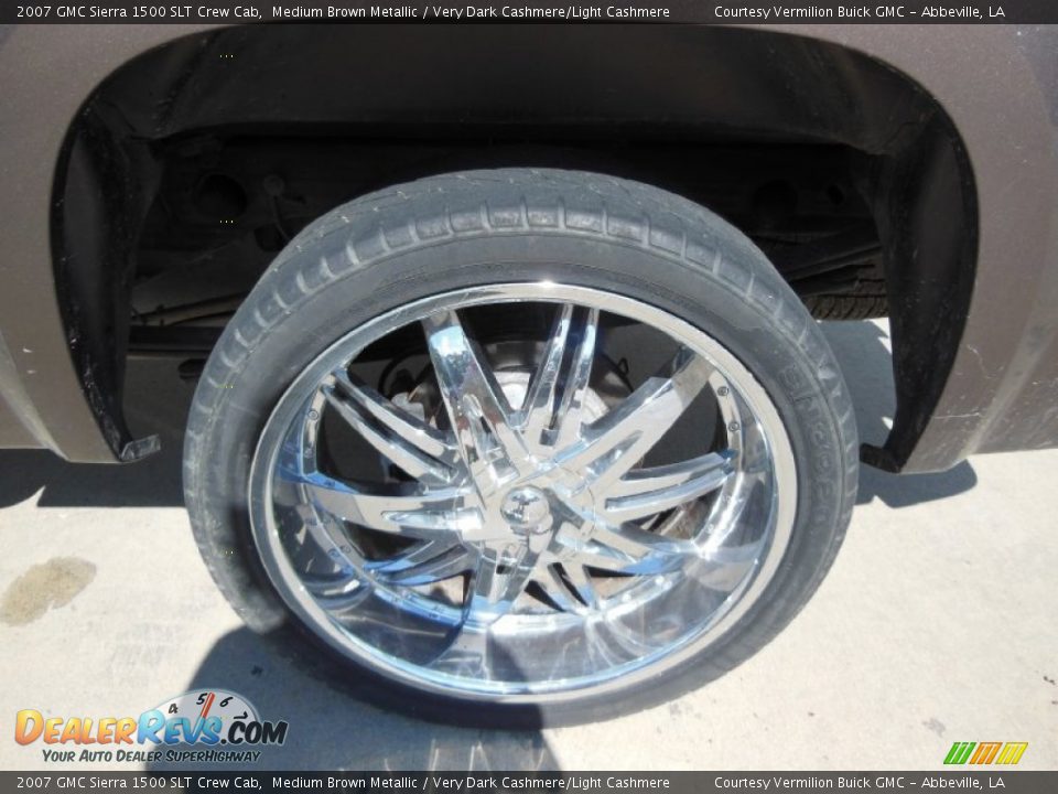 2007 GMC Sierra 1500 SLT Crew Cab Medium Brown Metallic / Very Dark Cashmere/Light Cashmere Photo #17