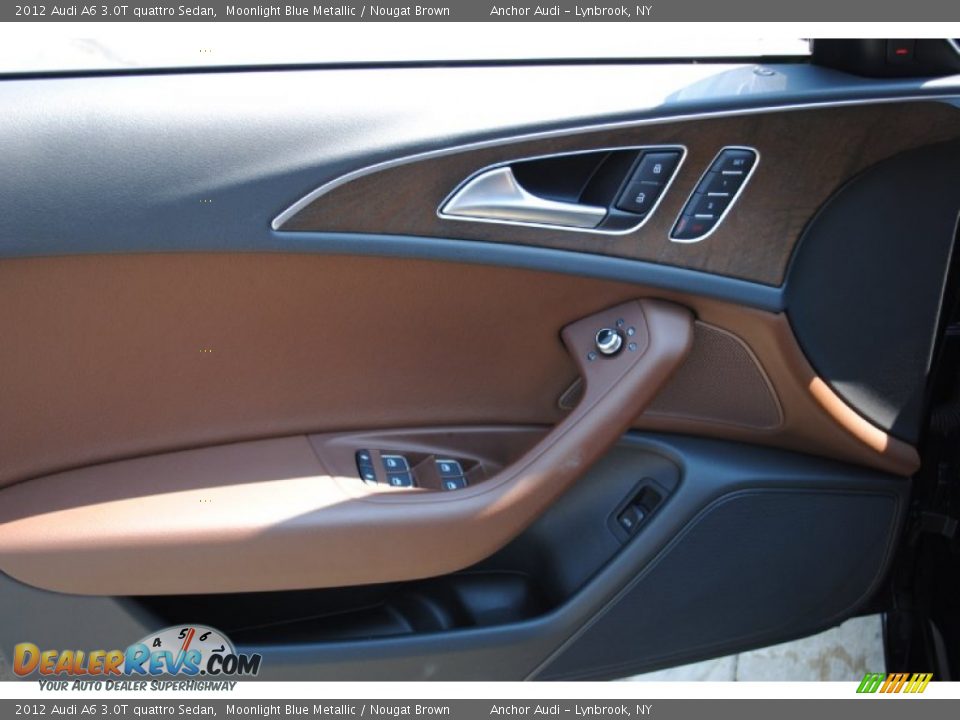 2012 Audi A6 3.0T quattro Sedan Moonlight Blue Metallic / Nougat Brown Photo #11
