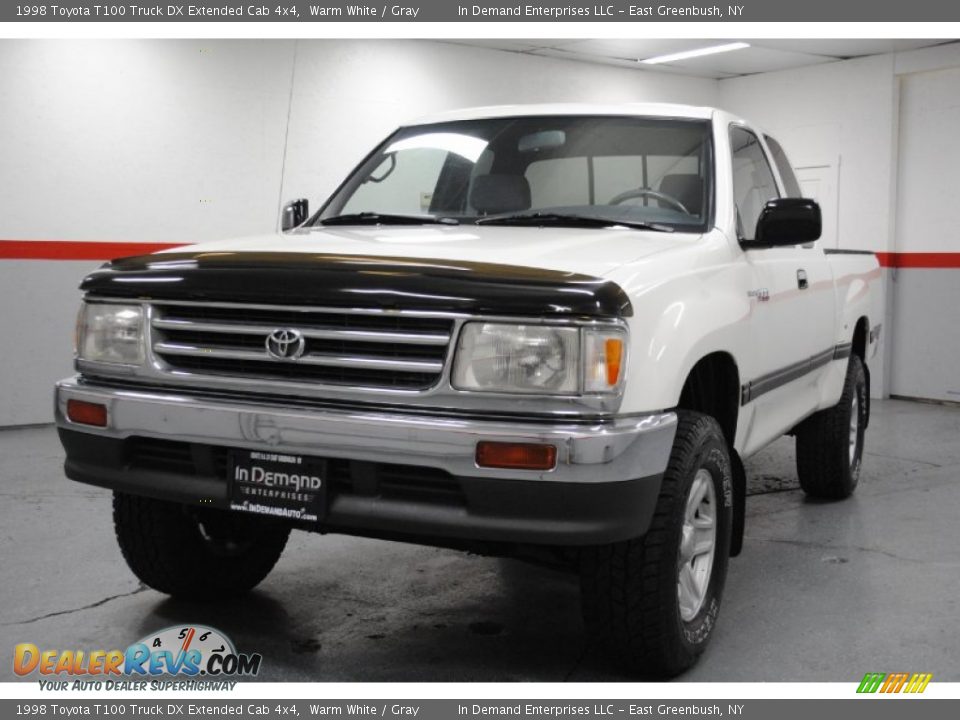1998 Toyota T100 Truck DX Extended Cab 4x4 Warm White / Gray Photo #5