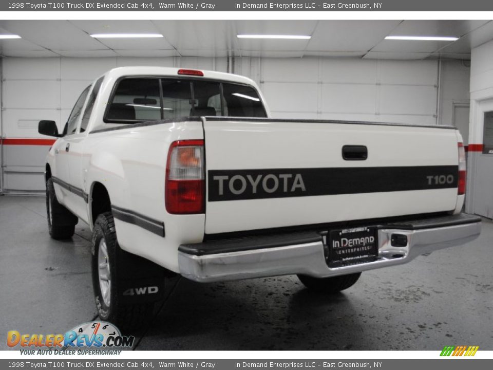 1998 Toyota T100 Truck DX Extended Cab 4x4 Warm White / Gray Photo #11