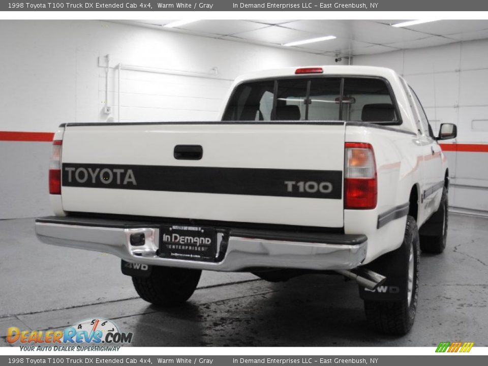 1998 Toyota T100 Truck DX Extended Cab 4x4 Warm White / Gray Photo #13