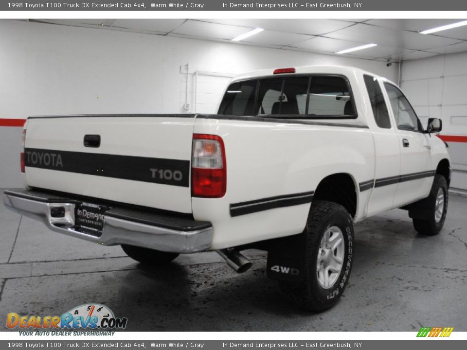 1998 Toyota T100 Truck DX Extended Cab 4x4 Warm White / Gray Photo #14