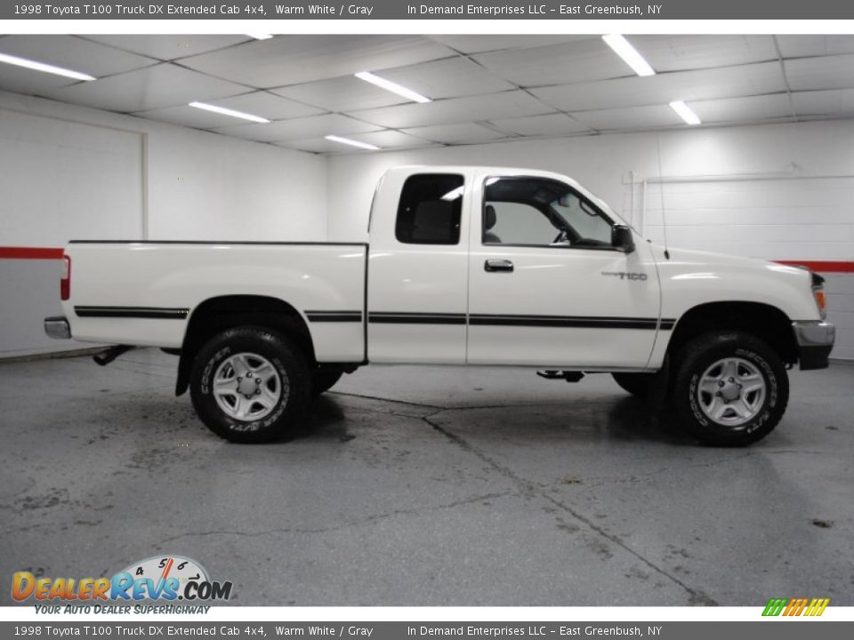 1998 Toyota T100 Truck DX Extended Cab 4x4 Warm White / Gray Photo #15