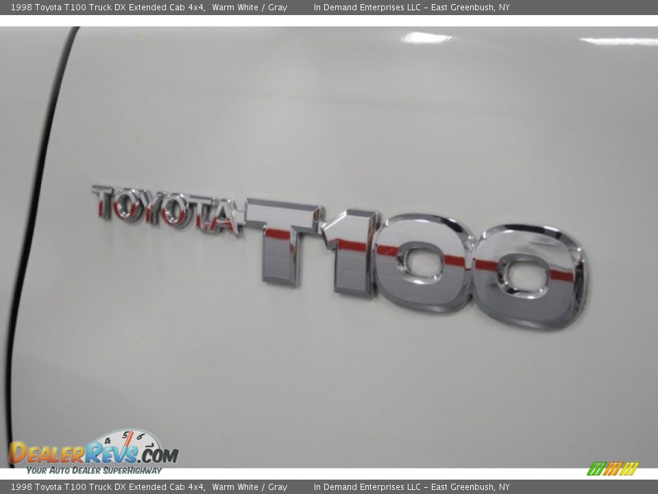 1998 Toyota T100 Truck DX Extended Cab 4x4 Warm White / Gray Photo #25